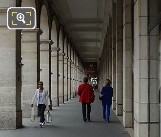 Louvre des Antiquaires South arcade and walkway 