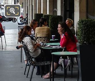 Cafe South arcade Louvre des Antiquaires