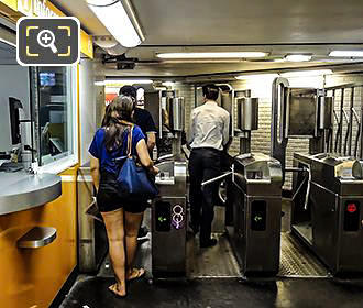 Paris Metro turnstiles