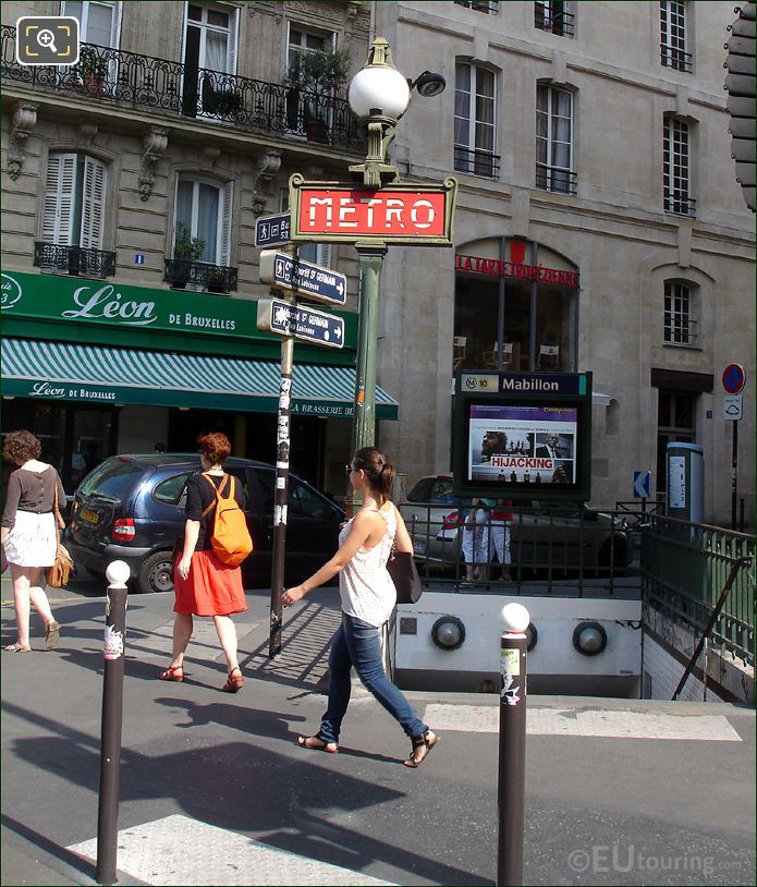 Mabillon metro station in Paris