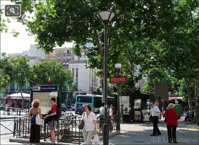 Charles Michels Metro stop Paris