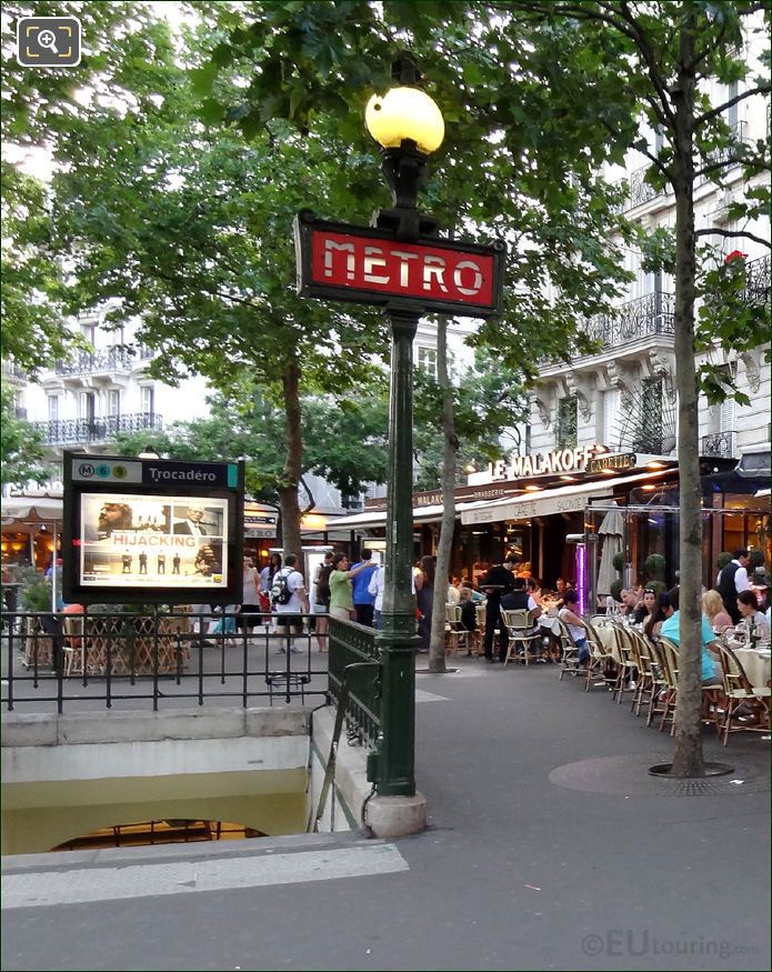 The Trocadero metro stop