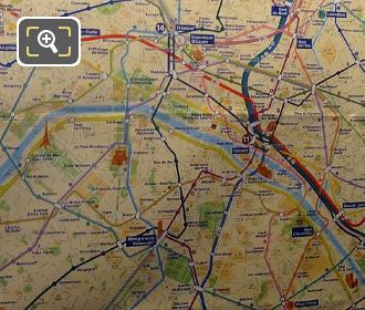 Paris metro map