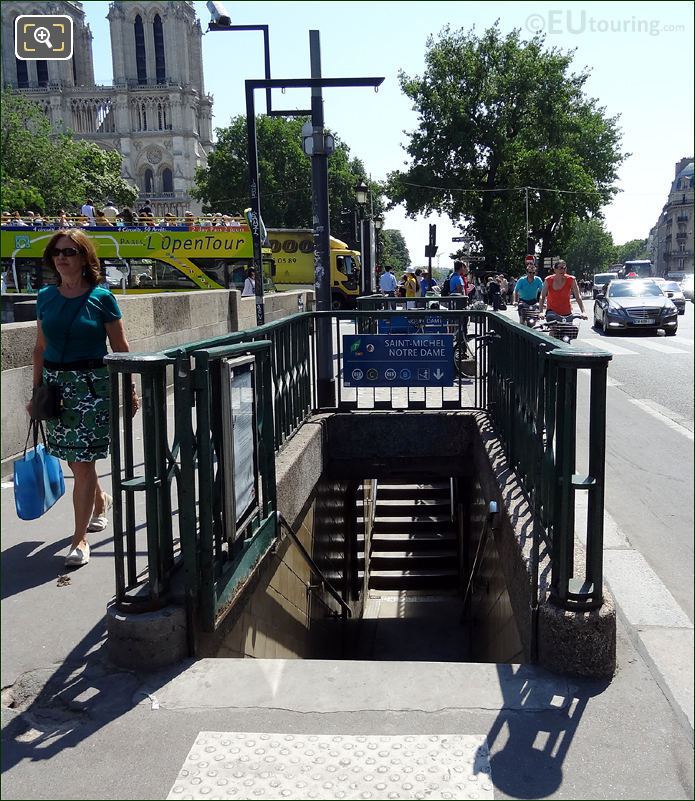 Saint-Michel Notre Dame Metro station Paris