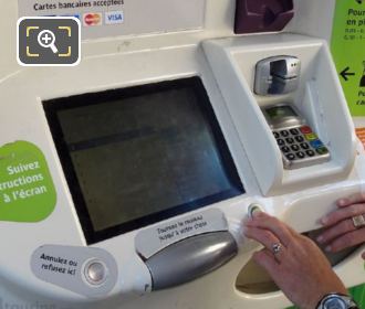 Paris metro automated ticket machine