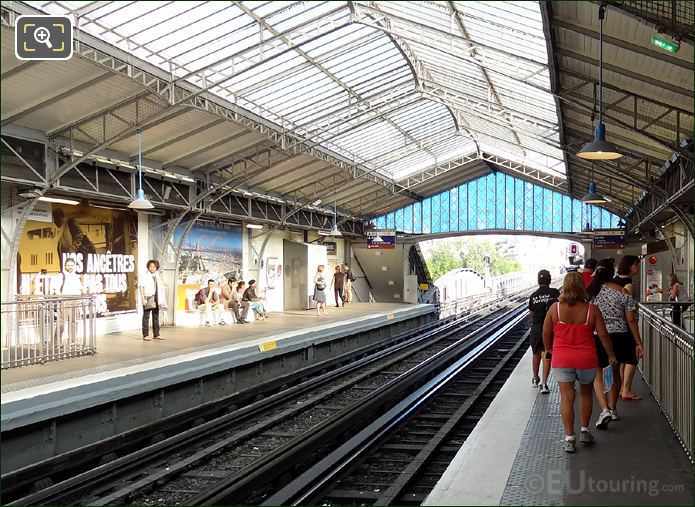 Paris metro stations above ground