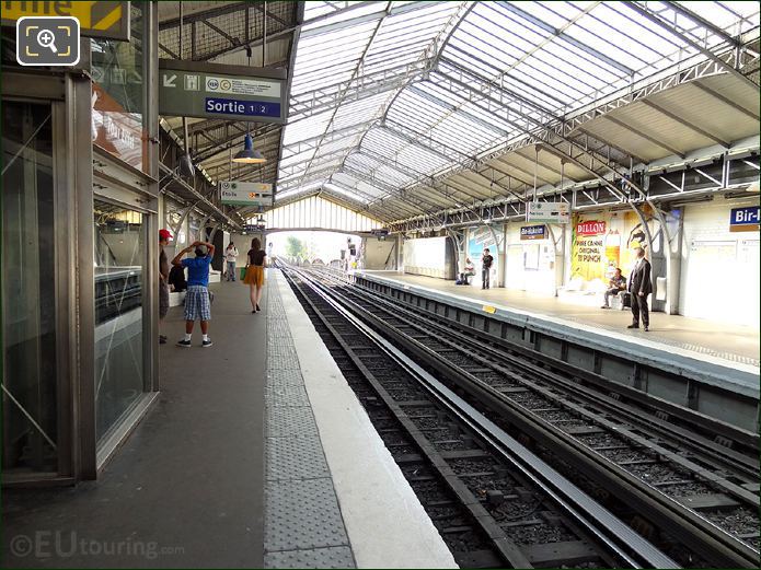 Paris Metro station above ground
