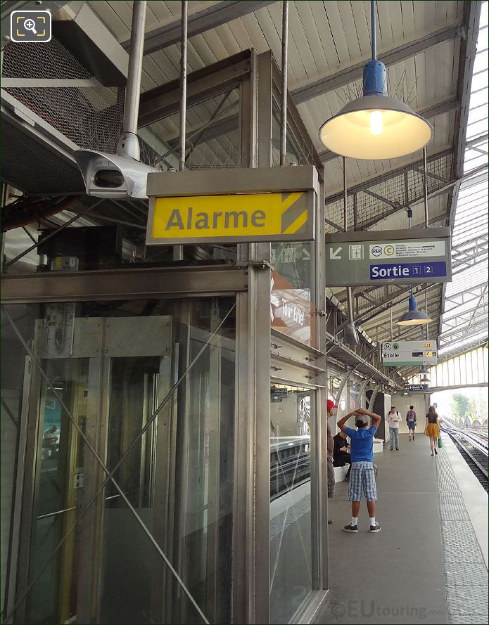 Above ground Paris Metro station