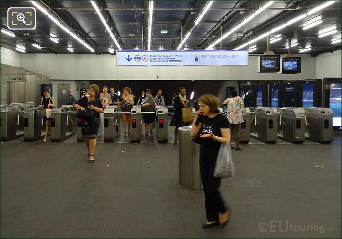 Charles de Gaulle Etoile Metro station Paris