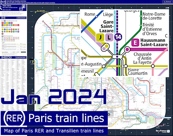 Sncf Transilien And Ratp Rer Train Maps For Paris Ile De France