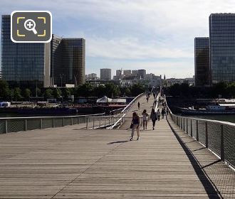 View over Passerelle Simone de Beauvoir