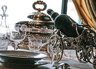 Dinnerware at Petit Musee de la Table de La Tour d’Argent