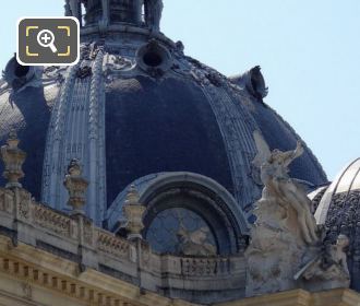 The dome roof on top of the Petit Palais