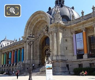 Front facade of Petit Palais i n Paris