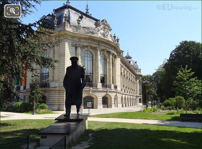 Winston Churchill statue at Petit Palais, Paris