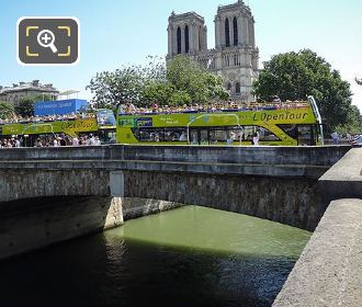 Petit Pont stone bridge over River Seine