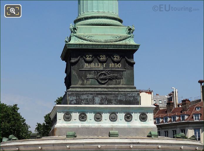 Place de la Bastille plaque