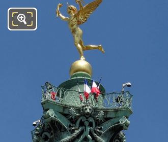 Bastille Square golden statue