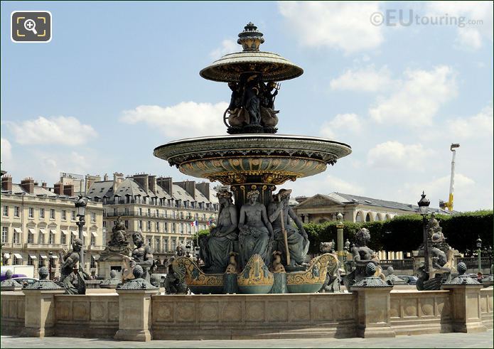 Place de la Concorde fountain by Jacques Hittorf