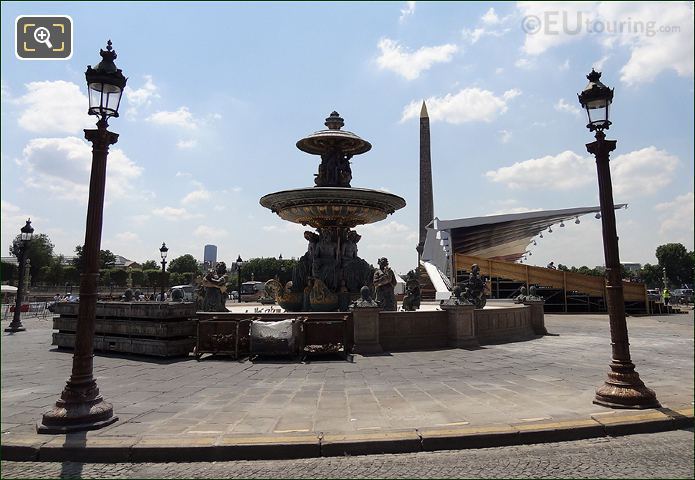 Place de la Concorde Bastille Day stands