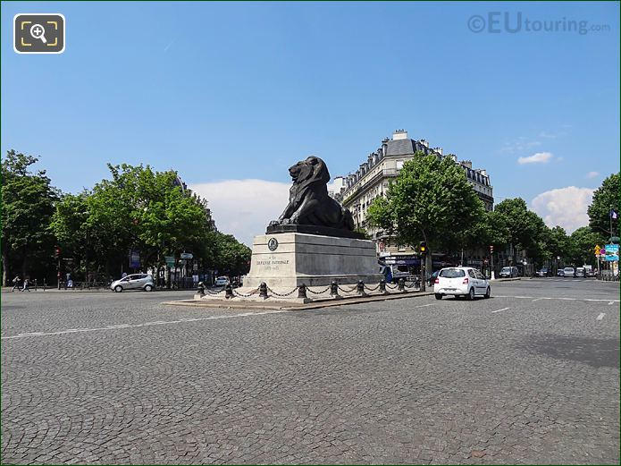 Lion of Belfort Statue at Place Denfert-Rochereau