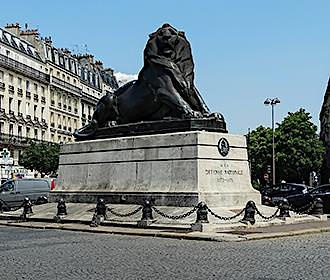 Place Denfert-Rochereau Lion of Belfort