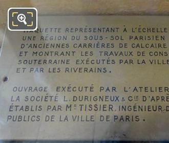 1937 Paris City Scale Models tourist info plaque 