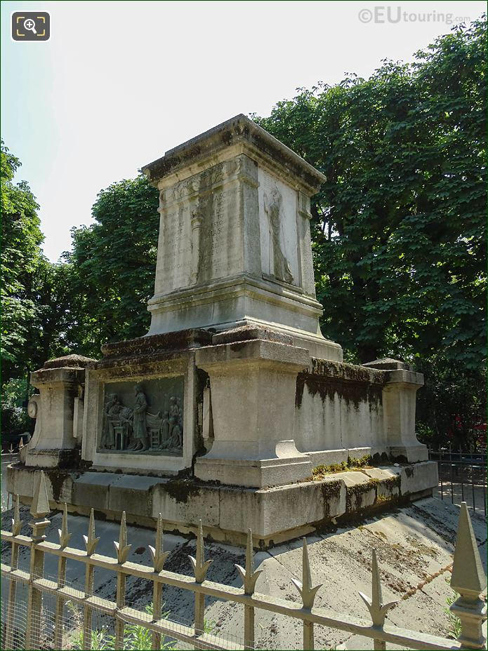 Monument Francois-Vincent Raspail in Square Jacques Antoine