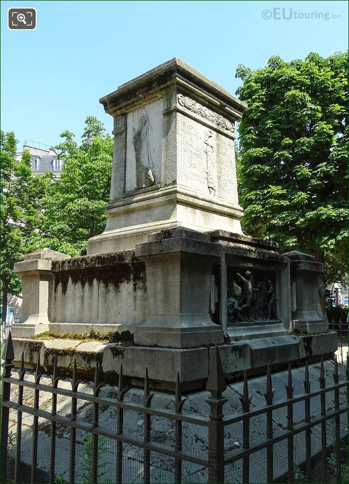 South West corner of Raspail Monument