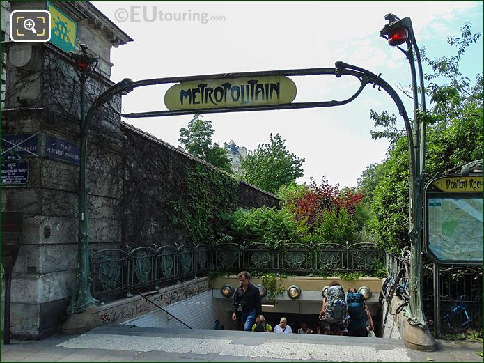 Denfert-Rochereau Metro entrance Avenue du Colonel Henri Rol-Tanguy