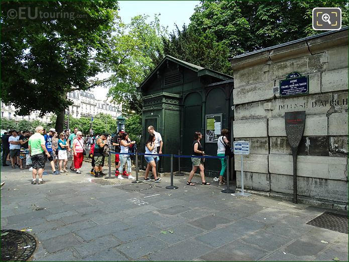 Paris Catacombs entrance Avenue du Colonel Henri Rol-Tanguy
