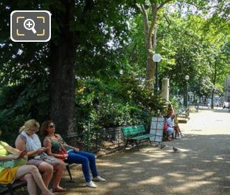 West path into Square de l'Abbe Migne