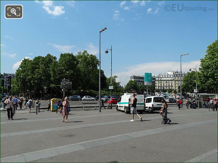 NW view from train station over Place Denfert-Rochereau