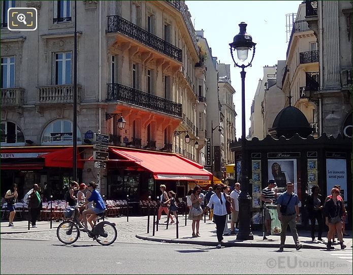 Place Saint Michel building stone balconies