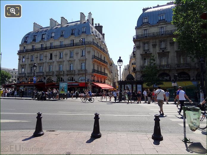 Place Saint Michel shops and cafes