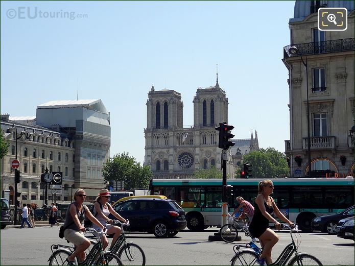 Place Saint Michel view to Notre Dame