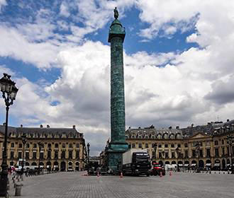 Place Vendome in Paris France