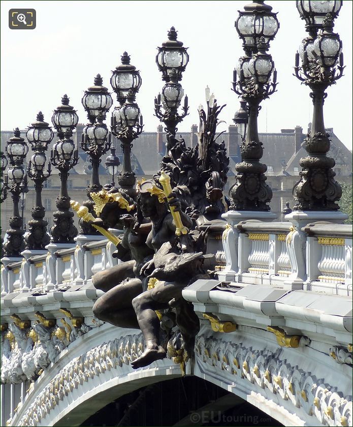 Pont Alexandre III bridge in Paris
