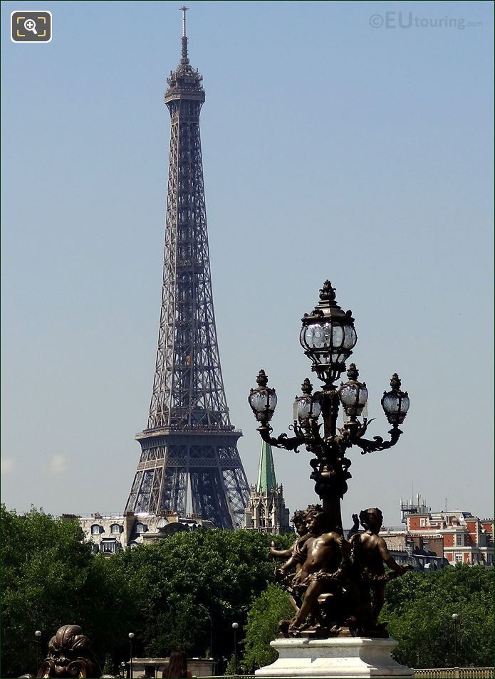 Lamp post cupids on Pont Alexandre III