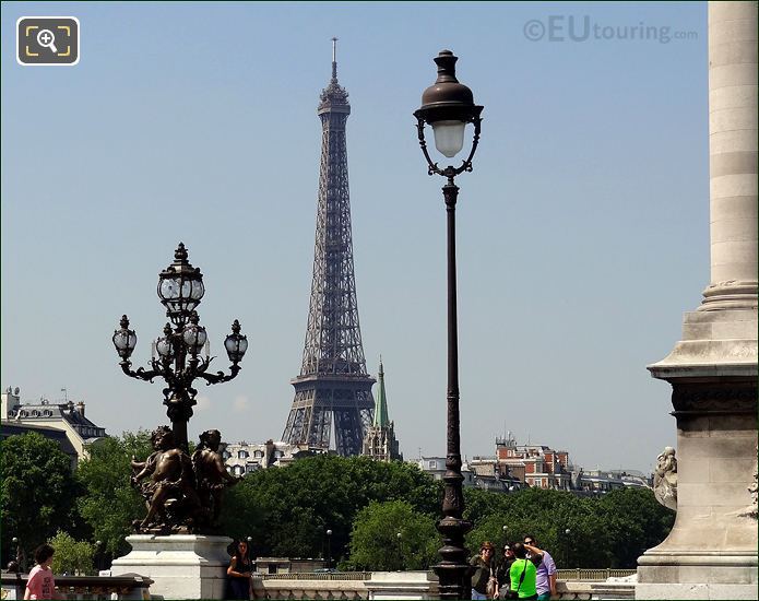 Art Nouveau candelabra lamp post Pont Alexandre III