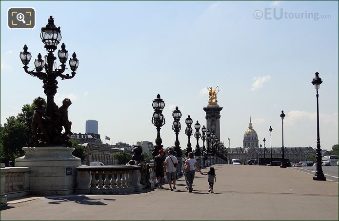 Pont Alexandre III towards Les Invalides