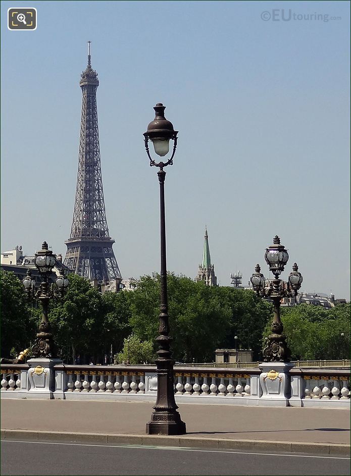 Eiffel Tower view from Pont Alexandre III