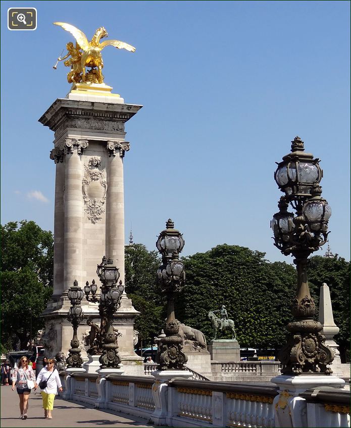 Pont Alexandre III bridge in Paris