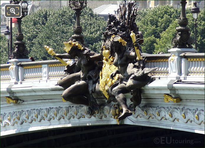 Pont Alexandre III Russian coat of arms