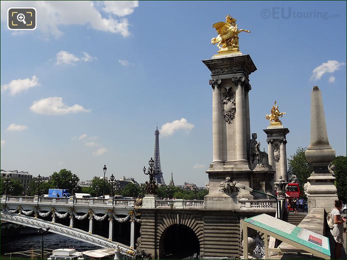 Equestrian statues at Pont Alexandre III