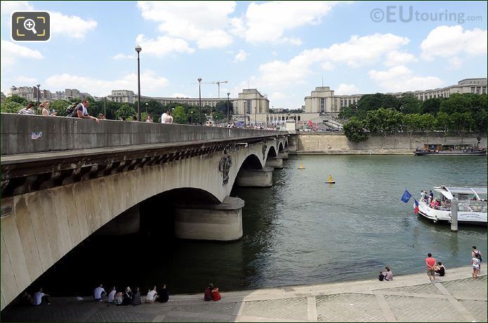 Pont d'Iena viewed from Promenade Quai Branly