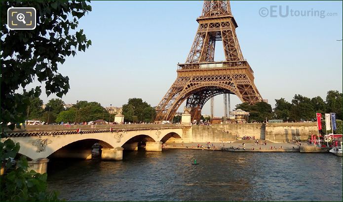 Pont d'Iena south side from Port Debilly