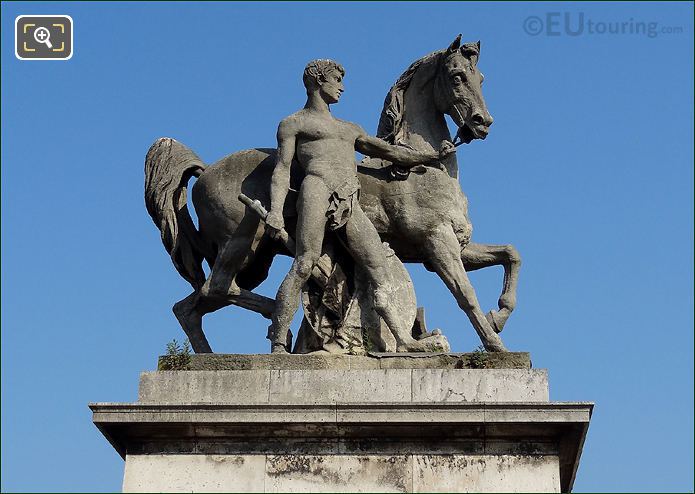 Pont d'Iena Roman Warrior statue