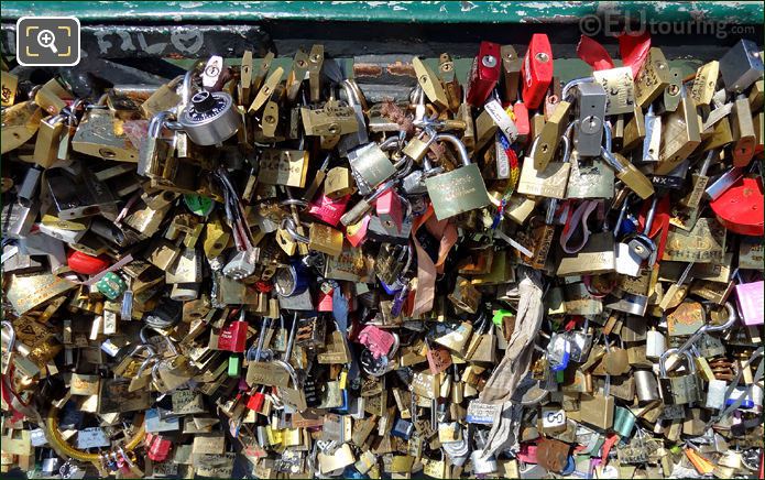 Pont de l'Archeveche and love locks