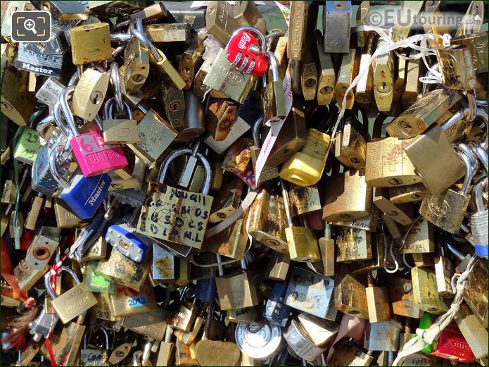 Pont de l'Archeveche Lovers Bridge Paris